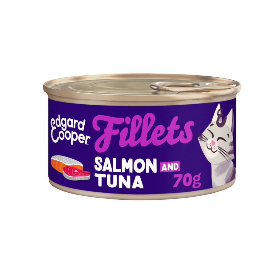 Edgard & Cooper Filetes de Salmón y Atún Lata para gatos